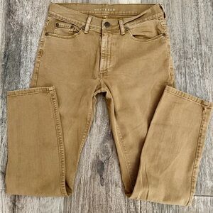 Mott & Bow Women’s Slim Straight Tan Jeans 29X29